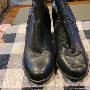 Women's Born Black Leather Boots